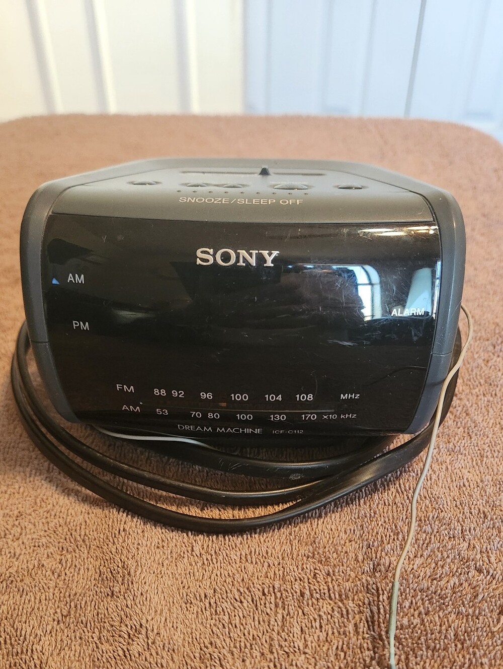 Sony Black AM/FM Dream Machine Clock Radio